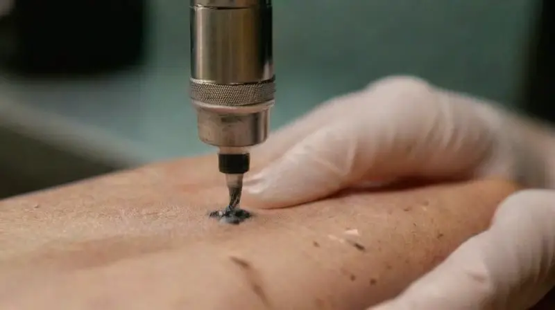 Sterile tattoo scene depicting hygiene and precision