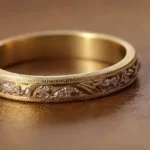 Exquisite jewelry with detailed reflections and textures