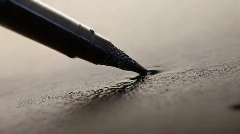 Close-up of tattoo needle and ink