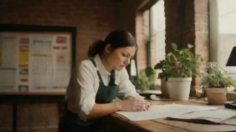 Bright workspace with focused, diverse workers