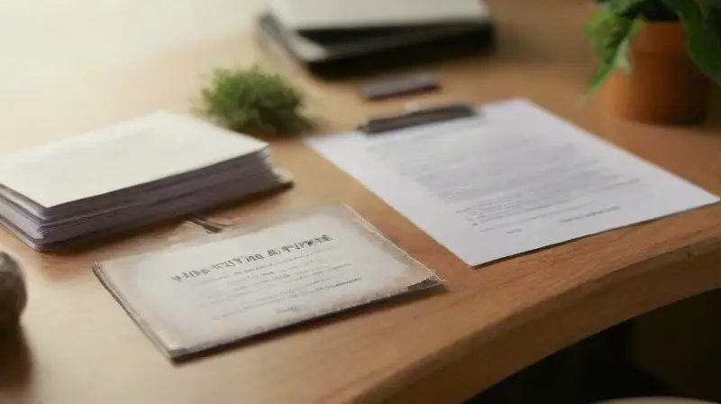 Organized certification office with focused professional