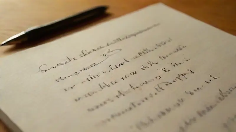 Close-up of handwritten motivational quote