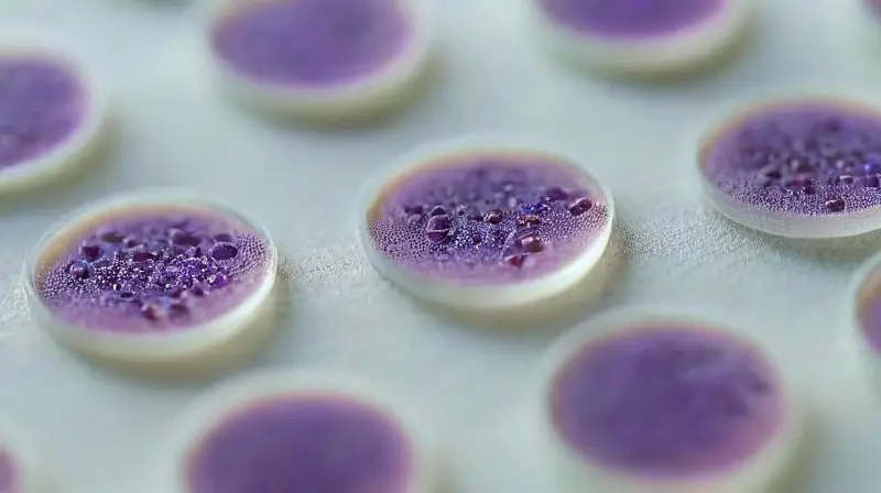 Microscopic view of Mycobacterium bacteria