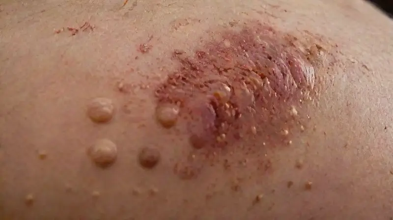 Tattooed skin shows signs of infection