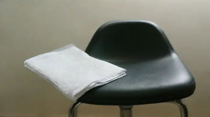 Clean tattoo station with tools and disinfectants