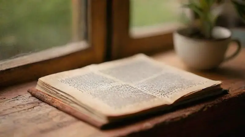 Person journaling in cozy, sunlit room